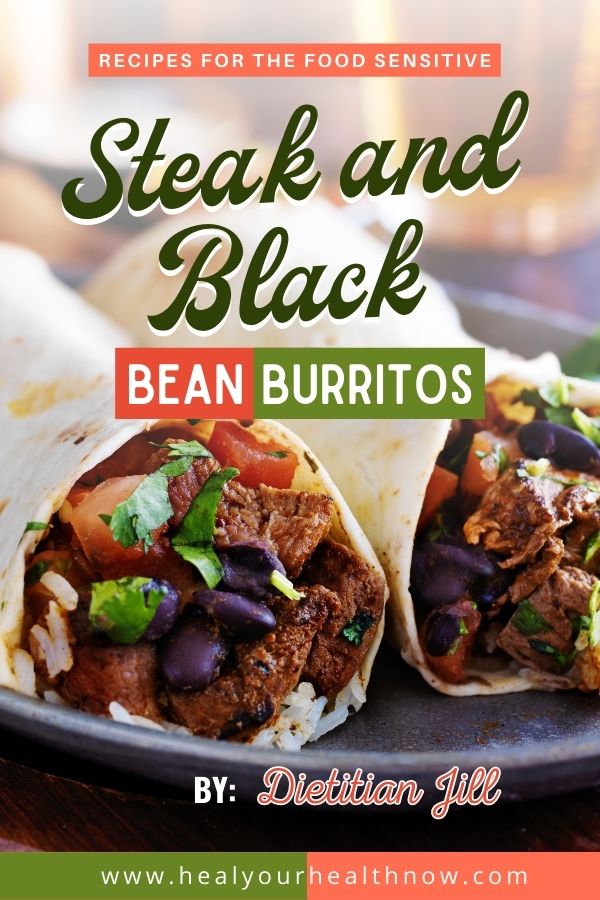 Steak and Black Bean Burritos