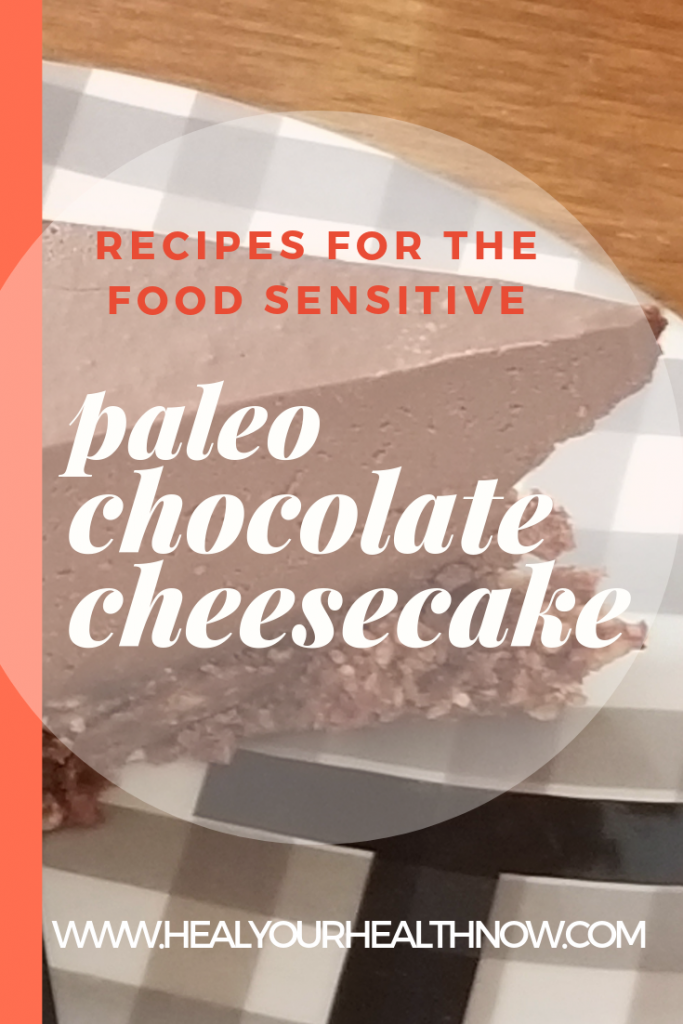 Paleo Chocolate No-Bake “Cheesecake”