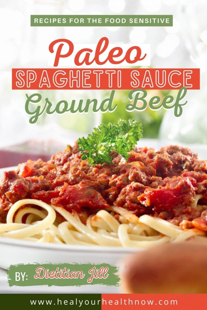 Paleo Spaghetti Sauce with Ground Beef