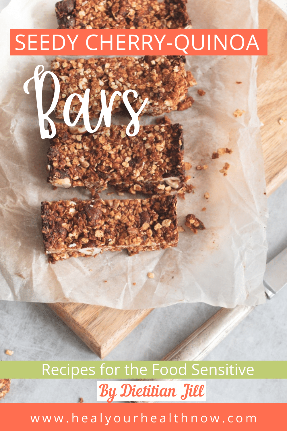 Seedy Cherry-Quinoa Bars